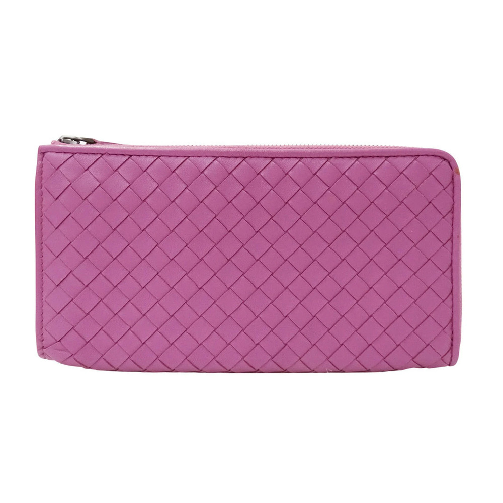 Bottega Veneta women's wallet, brand name, Intrecciato weave, long purple, L-...